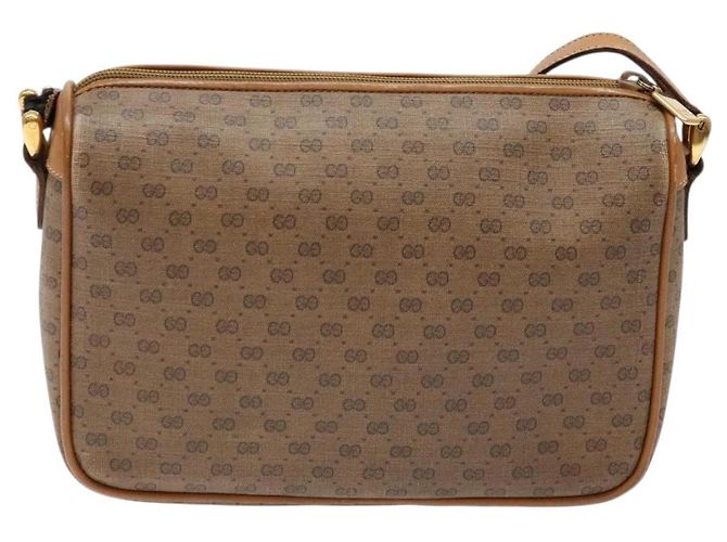 Gucci Borsa a Spalla Micro GG Supreme PVC Beige Oro 001 14 0412 Auth 135185 - vista 2