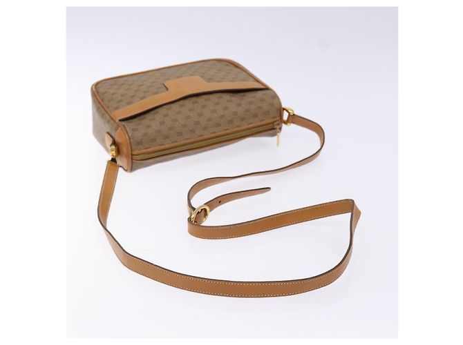 Gucci Borsa a Spalla Micro GG Supreme PVC Beige Oro 001 14 0412 Auth 135185 - vista 7