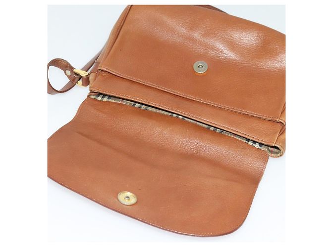 Autre Marque Borsa a Spalla Burberrys in Pelle Marrone Oro Auth ep10453 D'oro - vista 10