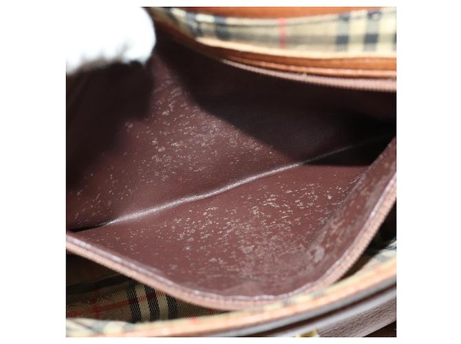 Autre Marque Borsa a Spalla Burberrys in Pelle Marrone Oro Auth ep10453 D'oro - vista 12