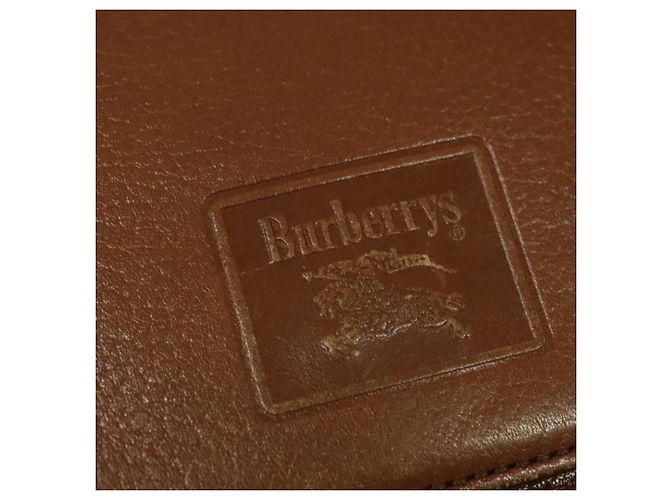 Autre Marque Borsa a Spalla Burberrys in Pelle Marrone Oro Auth ep10453 D'oro - vista 17