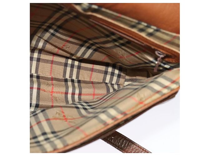 Autre Marque Borsa a Spalla Burberrys in Pelle Marrone Oro Auth ep10453 D'oro - vista 18