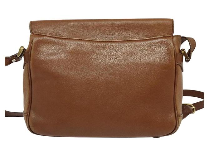 Autre Marque Borsa a Spalla Burberrys in Pelle Marrone Oro Auth ep10453 D'oro - vista 2