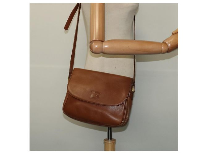 Autre Marque Borsa a Spalla Burberrys in Pelle Marrone Oro Auth ep10453 D'oro - vista 21