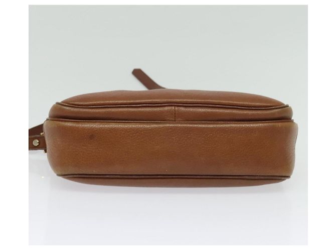 Autre Marque Borsa a Spalla Burberrys in Pelle Marrone Oro Auth ep10453 D'oro - vista 5