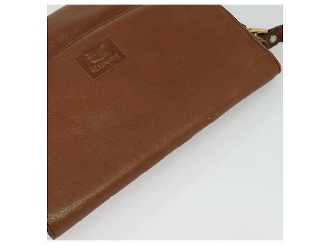 Autre Marque Borsa a Spalla Burberrys in Pelle Marrone Oro Auth ep10453 D'oro - vista 6