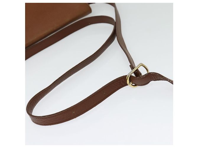 Autre Marque Borsa a Spalla Burberrys in Pelle Marrone Oro Auth ep10453 D'oro - vista 7