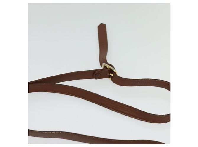 Autre Marque Borsa a Spalla Burberrys in Pelle Marrone Oro Auth ep10453 D'oro - vista 8