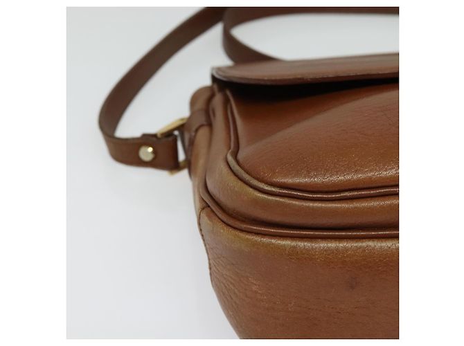 Autre Marque Borsa a Spalla Burberrys in Pelle Marrone Oro Auth ep10453 D'oro - vista 9