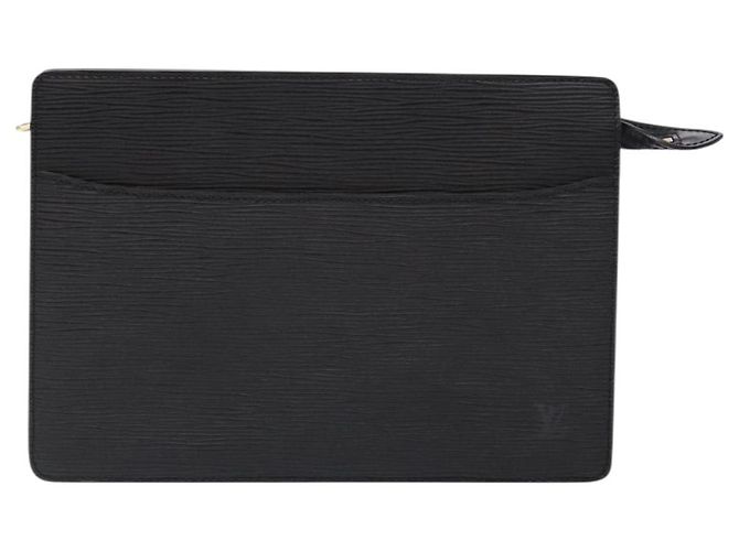 LOUIS VUITTON Epi Pochette Uomo Borsa Clutch Nera M52522 LV Auth fm4856 Nero - vista 13