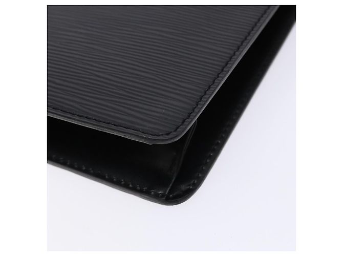 LOUIS VUITTON Epi Pochette Uomo Borsa Clutch Nera M52522 LV Auth fm4856 Nero - vista 15