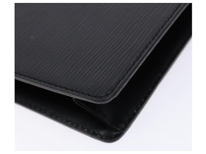 LOUIS VUITTON Epi Pochette Uomo Borsa Clutch Nera M52522 LV Auth fm4856 Nero - vista 16