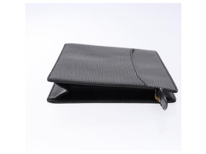LOUIS VUITTON Epi Pochette Uomo Borsa Clutch Nera M52522 LV Auth fm4856 Nero - vista 3