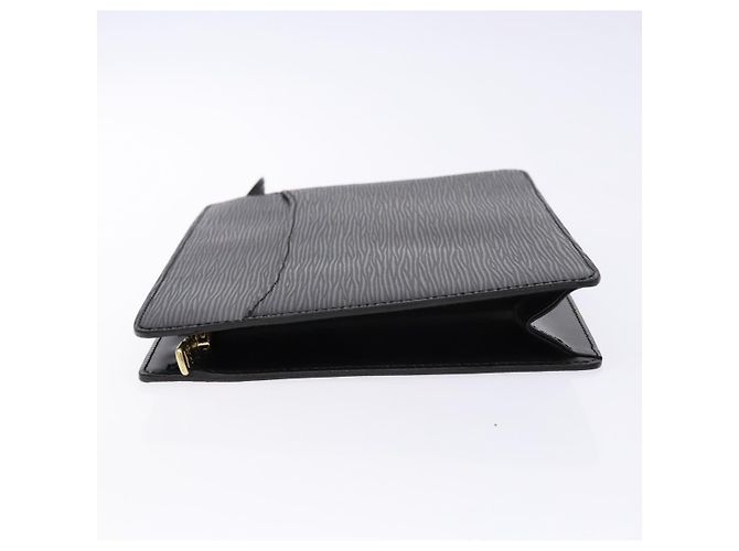 LOUIS VUITTON Epi Pochette Uomo Borsa Clutch Nera M52522 LV Auth fm4856 Nero - vista 4