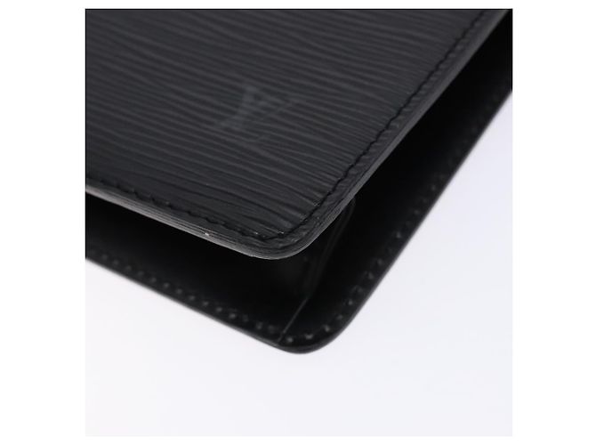 LOUIS VUITTON Epi Pochette Uomo Borsa Clutch Nera M52522 LV Auth fm4856 Nero - vista 7