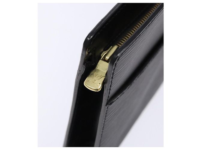 LOUIS VUITTON Epi Pochette Uomo Borsa Clutch Nera M52522 LV Auth fm4856 Nero - vista 8