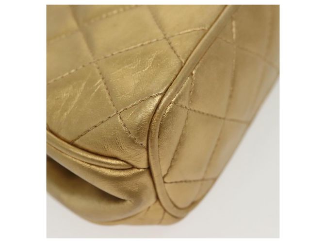 Borsa a Spalla CHANEL in Pelle di Agnello Oro CC Auth 140900 D'oro - vista 15