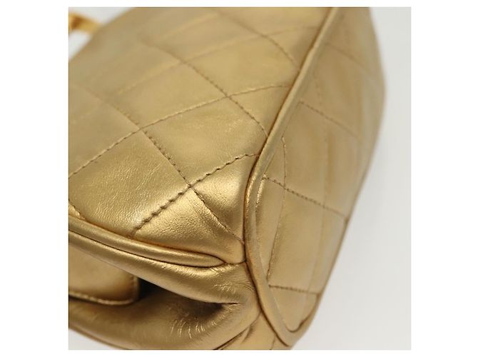 Borsa a Spalla CHANEL in Pelle di Agnello Oro CC Auth 140900 D'oro - vista 17