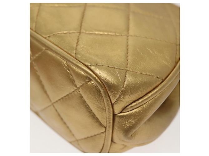 Borsa a Spalla CHANEL in Pelle di Agnello Oro CC Auth 140900 D'oro - vista 18