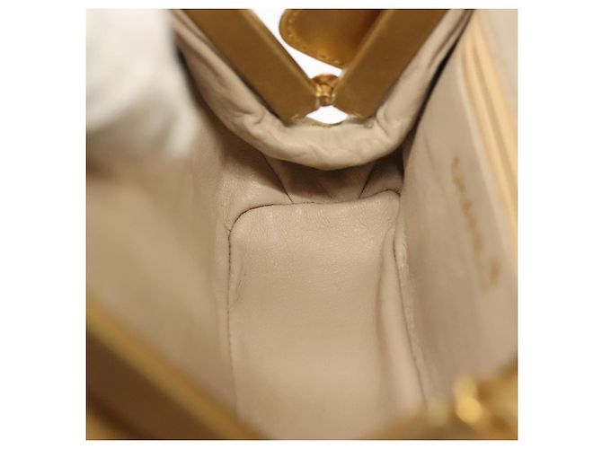 Borsa a Spalla CHANEL in Pelle di Agnello Oro CC Auth 140900 D'oro - vista 21