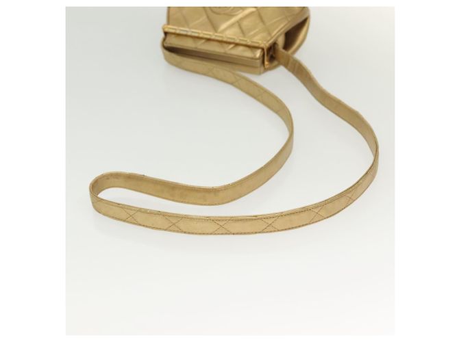 Borsa a Spalla CHANEL in Pelle di Agnello Oro CC Auth 140900 D'oro - vista 7