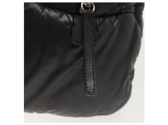 CHANEL Borsa a Mano Cococoon Nylon Nero Argento CC Auth BA5555 - vista 17