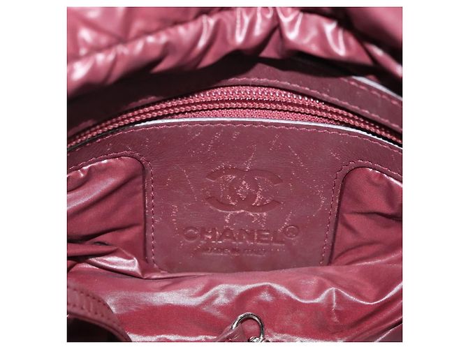 CHANEL Borsa a Mano Cococoon Nylon Nero Argento CC Auth BA5555 - vista 18