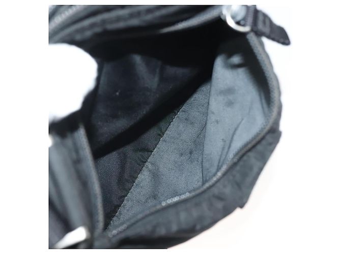 Borsa a Spalla PRADA in Nylon Nero Argento Autentica hk2903 - vista 11