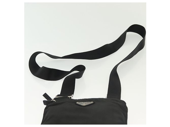 Borsa a Spalla PRADA in Nylon Nero Argento Autentica hk2903 - vista 14