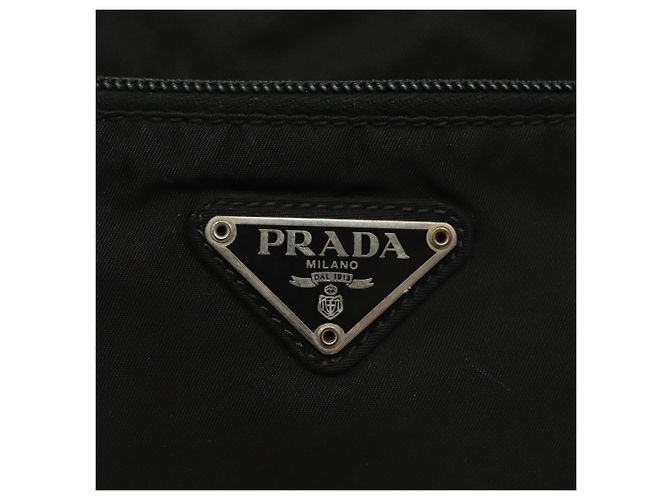 Borsa a Spalla PRADA in Nylon Nero Argento Autentica hk2903 - vista 19