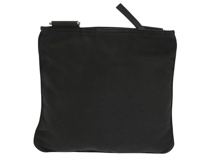 Borsa a Spalla PRADA in Nylon Nero Argento Autentica hk2903 - vista 2
