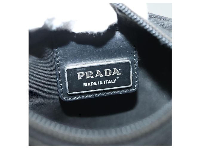 Borsa a Spalla PRADA in Nylon Nero Argento Autentica hk2903 - vista 20