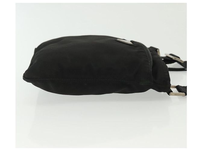 Borsa a Spalla PRADA in Nylon Nero Argento Autentica hk2903 - vista 3