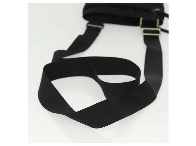 Borsa a Spalla PRADA in Nylon Nero Argento Autentica hk2903 - vista 7