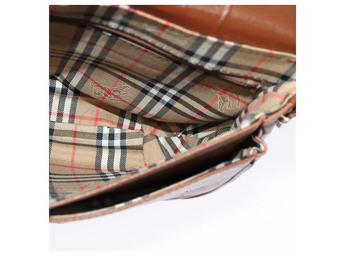 Autre Marque Borsa a Spalla Burberrys in Pelle Marrone Oro Auth ep10468 D'oro - vista 18