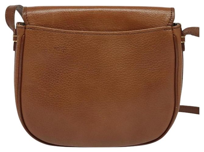 Autre Marque Borsa a Spalla Burberrys in Pelle Marrone Oro Auth ep10468 D'oro - vista 2
