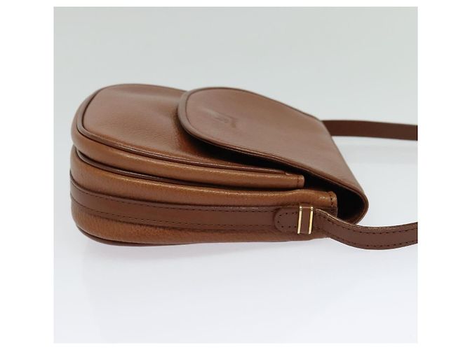 Autre Marque Borsa a Spalla Burberrys in Pelle Marrone Oro Auth ep10468 D'oro - vista 4