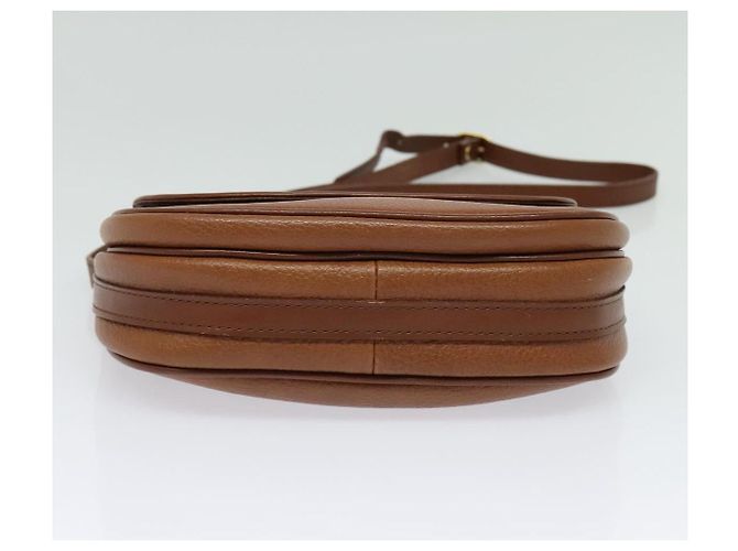 Autre Marque Borsa a Spalla Burberrys in Pelle Marrone Oro Auth ep10468 D'oro - vista 5