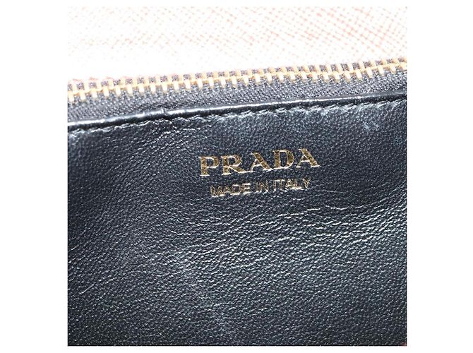 PRADA Bolsa de Ombro com Corrente em Couro Rosa Dourado Auth 127990 - vista 19