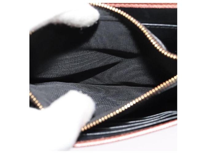PRADA Bolsa de Ombro com Corrente em Couro Rosa Dourado Auth 127990 - vista 22
