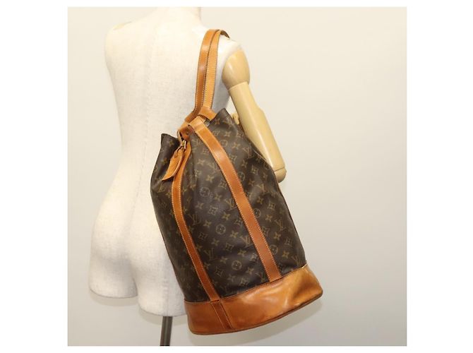LOUIS VUITTON Borsa a Spalla Monogram Randonnee GM M42244 LV Auth 138443 Monogramma - vista 21