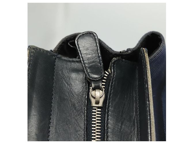 Borsa Tote Vala Vala in Tela Blu Argento Salvatore Ferragamo Auth bs28721 - vista 10