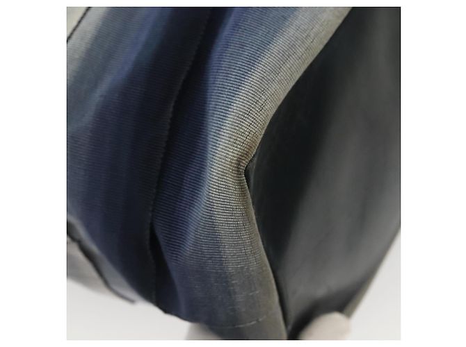 Borsa Tote Vala Vala in Tela Blu Argento Salvatore Ferragamo Auth bs28721 - vista 16