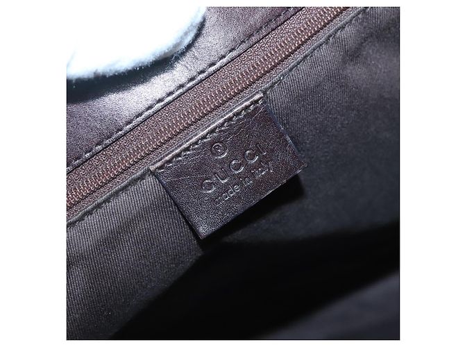 Borsa a Spalla GG Canvas GUCCI Marrone Scuro 90656 Auth ep10594 - vista 18