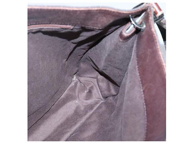 Borsa a Spalla GG Canvas GUCCI Marrone Scuro 90656 Auth ep10594 - vista 20