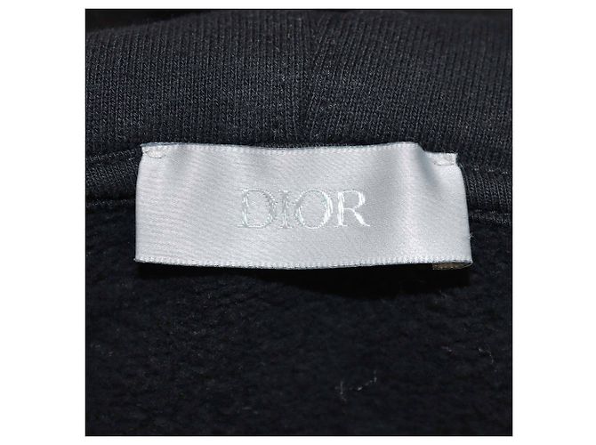 Christian Dior Dior Homme Black CD bestickte Baumwoll-Hoodie-Jacke Schwarz - Ansicht 5