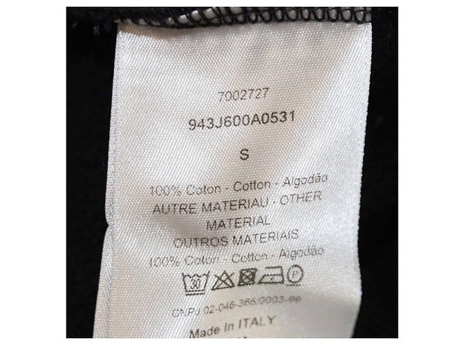 Christian Dior Dior Homme Black CD bestickte Baumwoll-Hoodie-Jacke Schwarz - Ansicht 6
