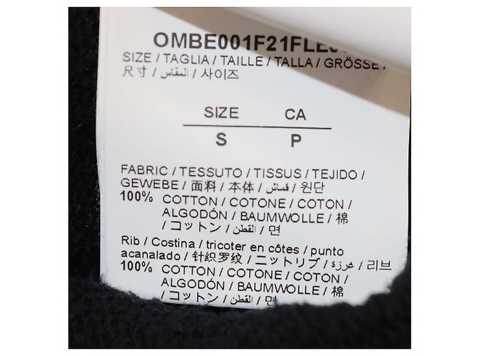 Off White Giacca con cappuccio zip Off-White Caravaggio Lute nera Nero - vista 6