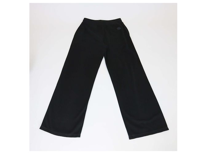 Hermès Schwarze Jogginghose aus Baumwollmischung mit Hermes-Logo-Patch - Ansicht 2