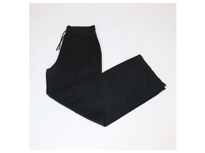 Hermès Schwarze Jogginghose aus Baumwollmischung mit Hermes-Logo-Patch - Ansicht 3